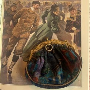 Antique French Velvet Coin Purse